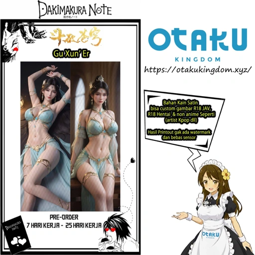 Image of Sarung Bantal Dakimakura 3D Art Xun'Er - Battle Through The Heavens  Pillow Cover Only Or + Pillow Core By Otaku Kingdom