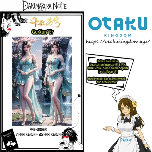 Image of Sarung Bantal Dakimakura 3D Art Gu Xun'Er v1 - Battle Through The Heavens  Pillow Cover Only Or + Pillow Core By Otaku Kingdom