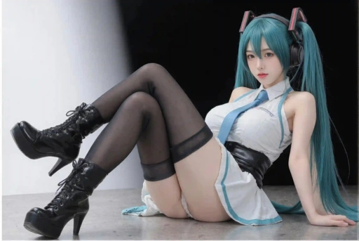 Image of AI Cosplayer Hatsune Miku Vocaloid – 67 Ultra HD R18 Images + 7 Exclusive Short Videos (Uncensored)