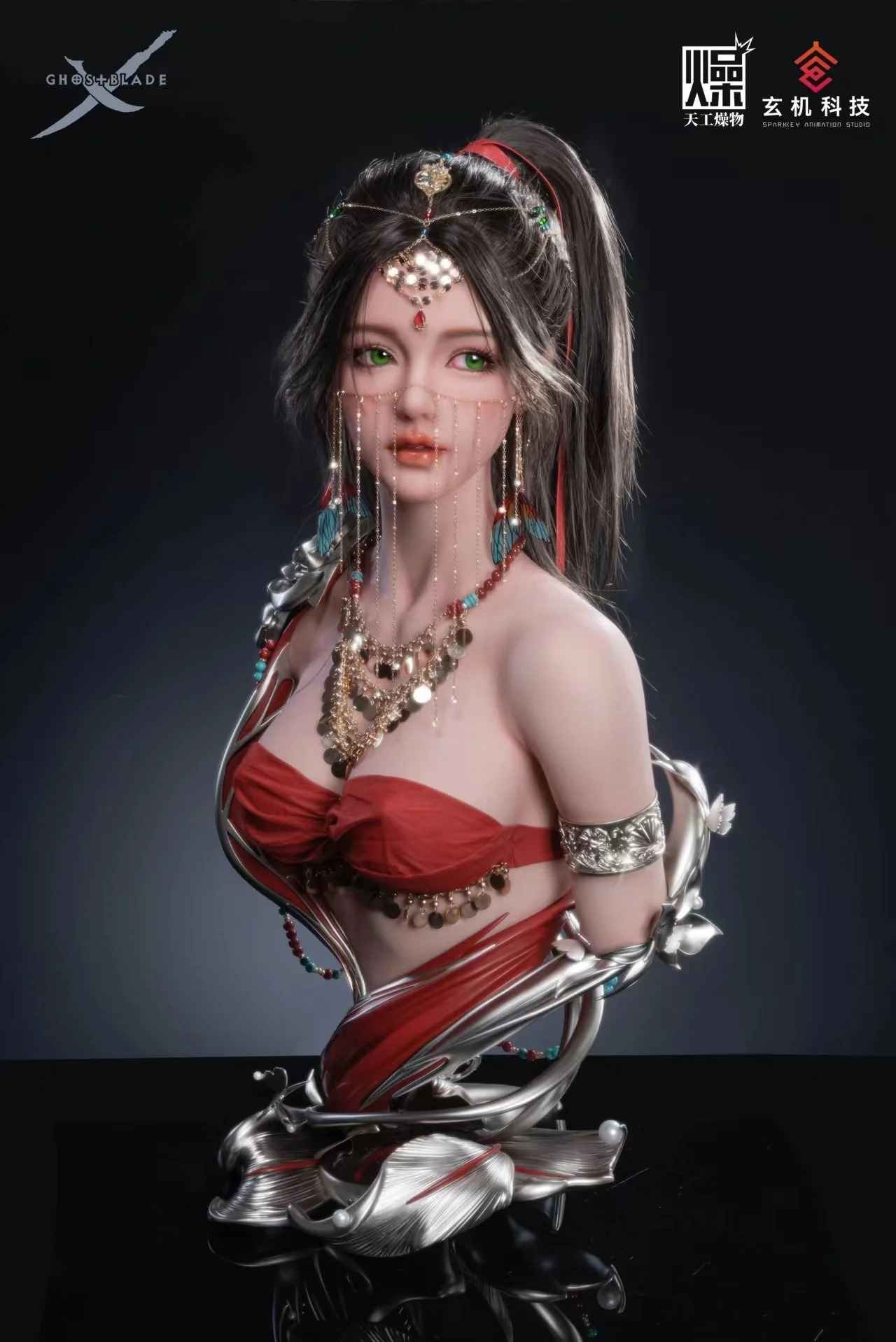 Silicone Real Life Size Bust 1:1 Princess Lylian - Ghostblade (Promo Free Ongkir + Packing Kayu)