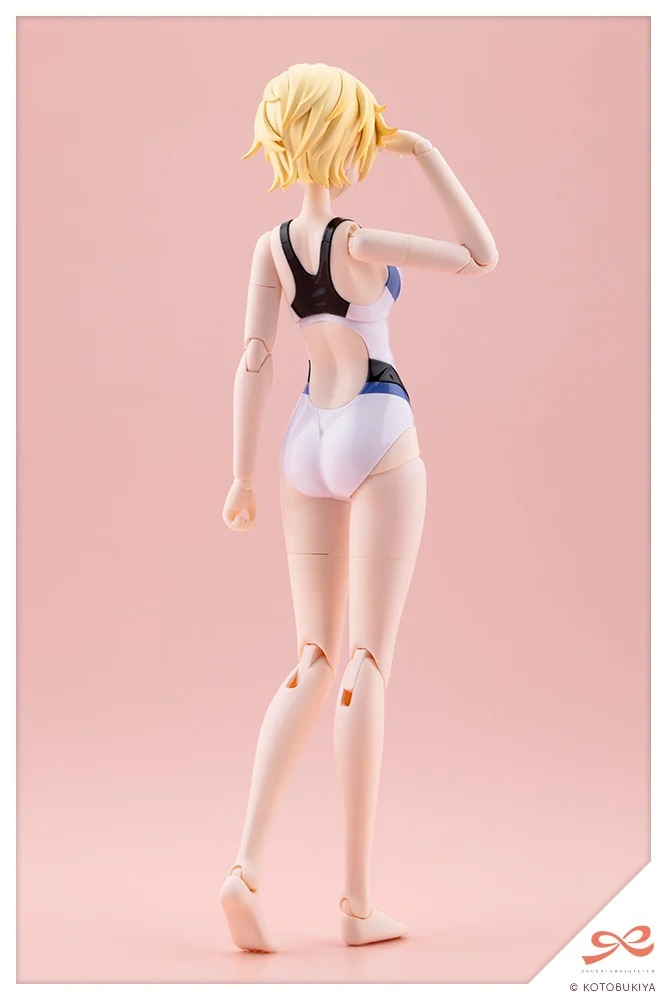 Sousai Shoujo Teien 1/10 Plastic Model Rui Saotome - Dreaming Style White Dolphin - Touou High School Competitive Swimsuit Ver. By Kotobukiya