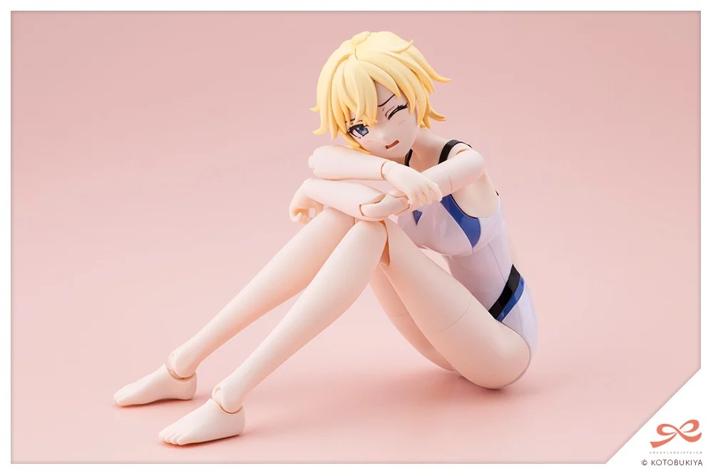 Sousai Shoujo Teien 1/10 Plastic Model Rui Saotome - Dreaming Style White Dolphin - Touou High School Competitive Swimsuit Ver. By Kotobukiya
