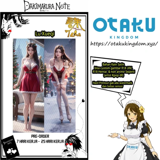 Image of Sarung Bantal Dakimakura 3D Art Lu Xueqi Christmas Ver. - Jade Dynasty / Zhu Xian Pillow Cover Only Or + Pillow Core By Otaku Kingdom