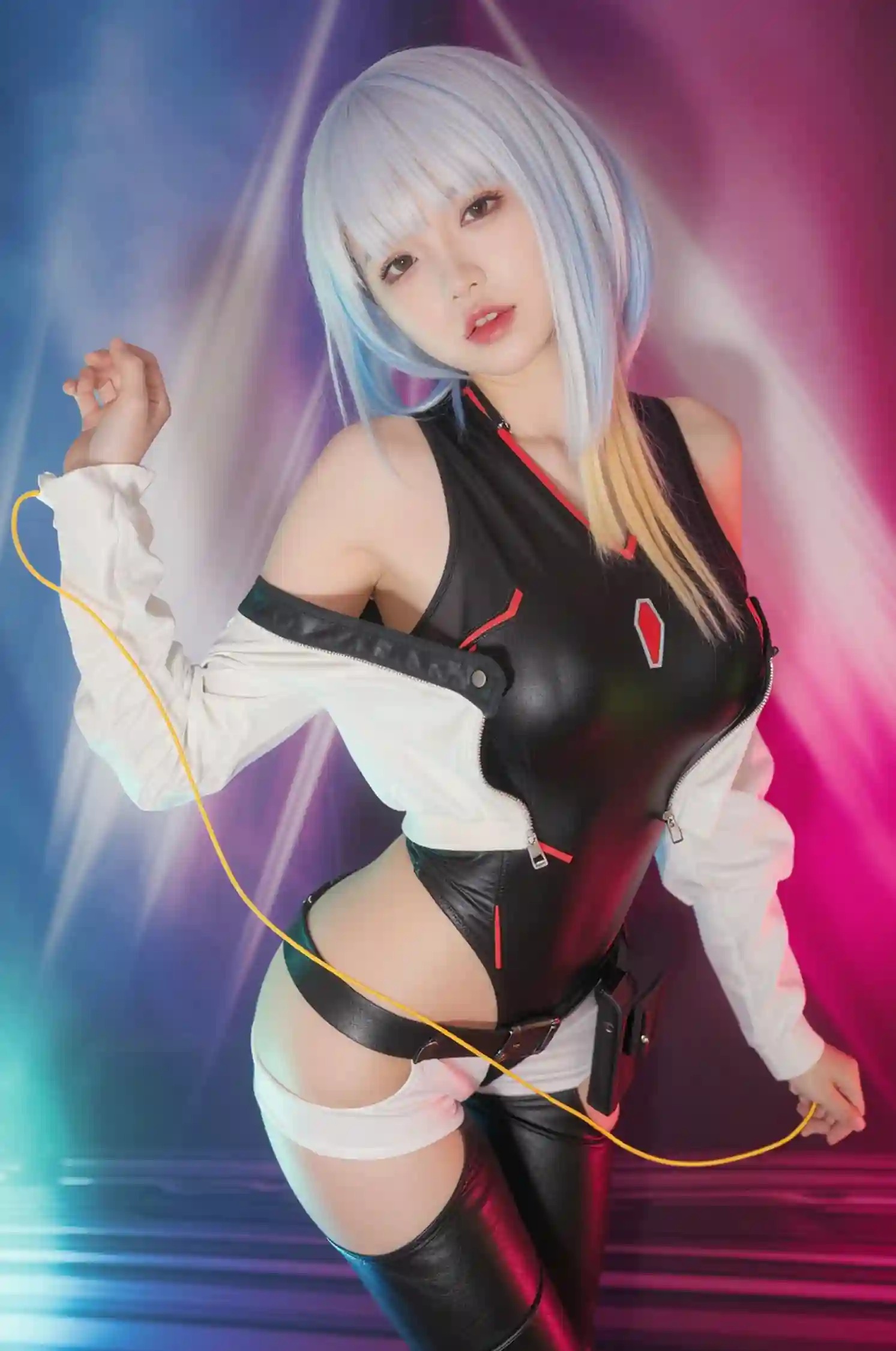 AI Cosplayer Lucy - Cyberpunk Edgerunners 121pcs Ultra HD R18 Images + 9 Short Videos Pack - Lewd Chrome Waifu Collection
