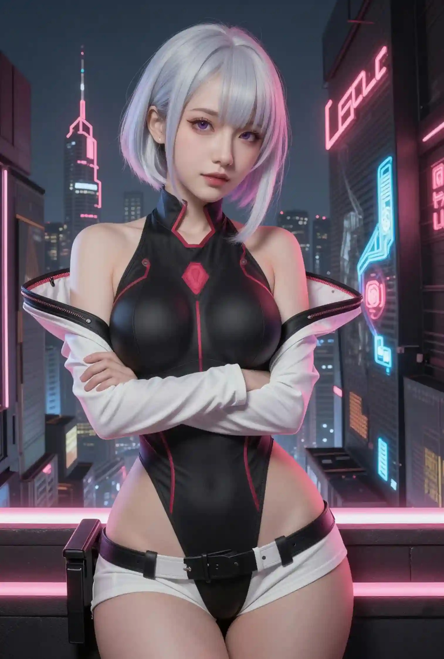AI Cosplayer Lucy - Cyberpunk Edgerunners 121pcs Ultra HD R18 Images + 9 Short Videos Pack - Lewd Chrome Waifu Collection