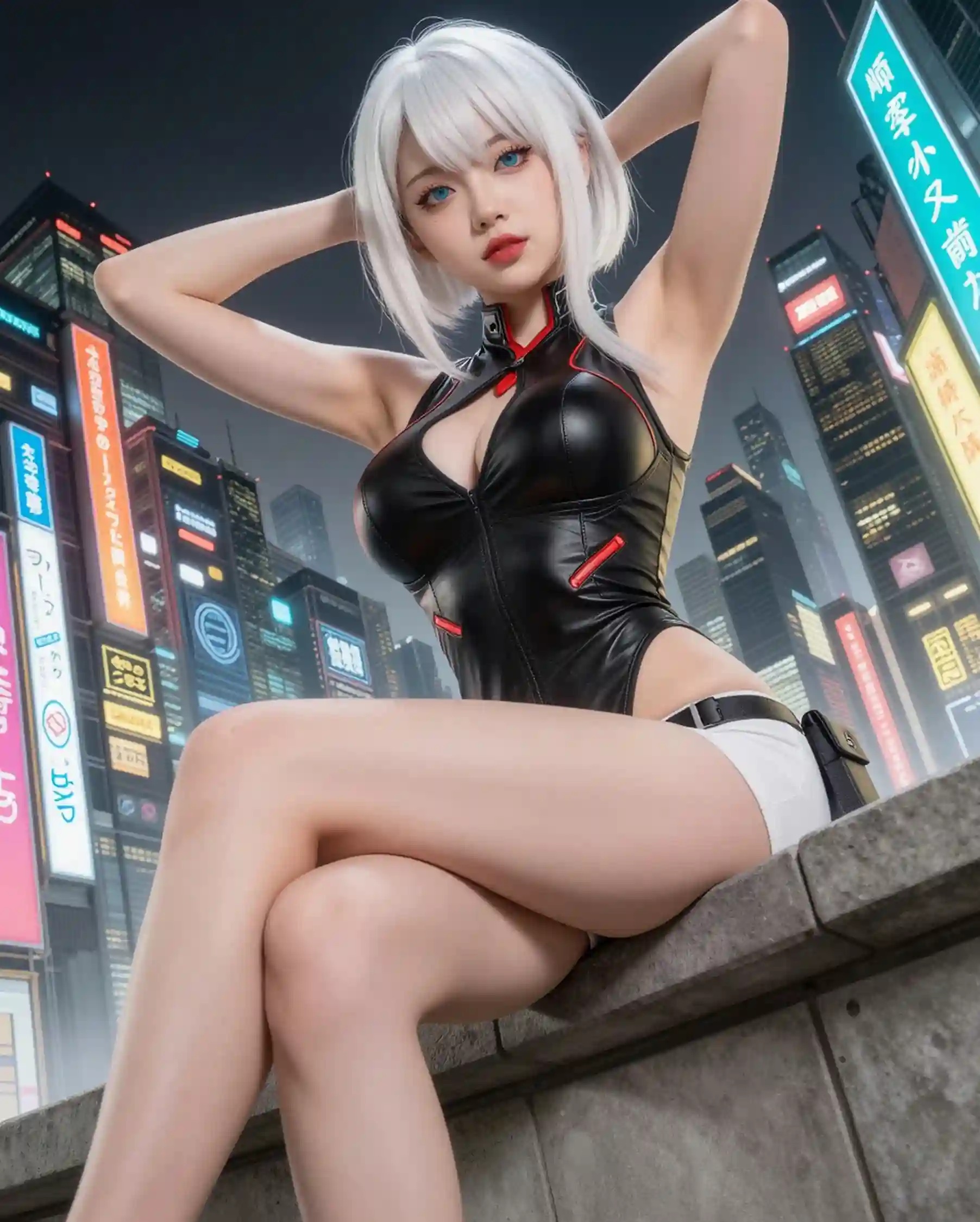 AI Cosplayer Lucy - Cyberpunk Edgerunners 121pcs Ultra HD R18 Images + 9 Short Videos Pack - Lewd Chrome Waifu Collection