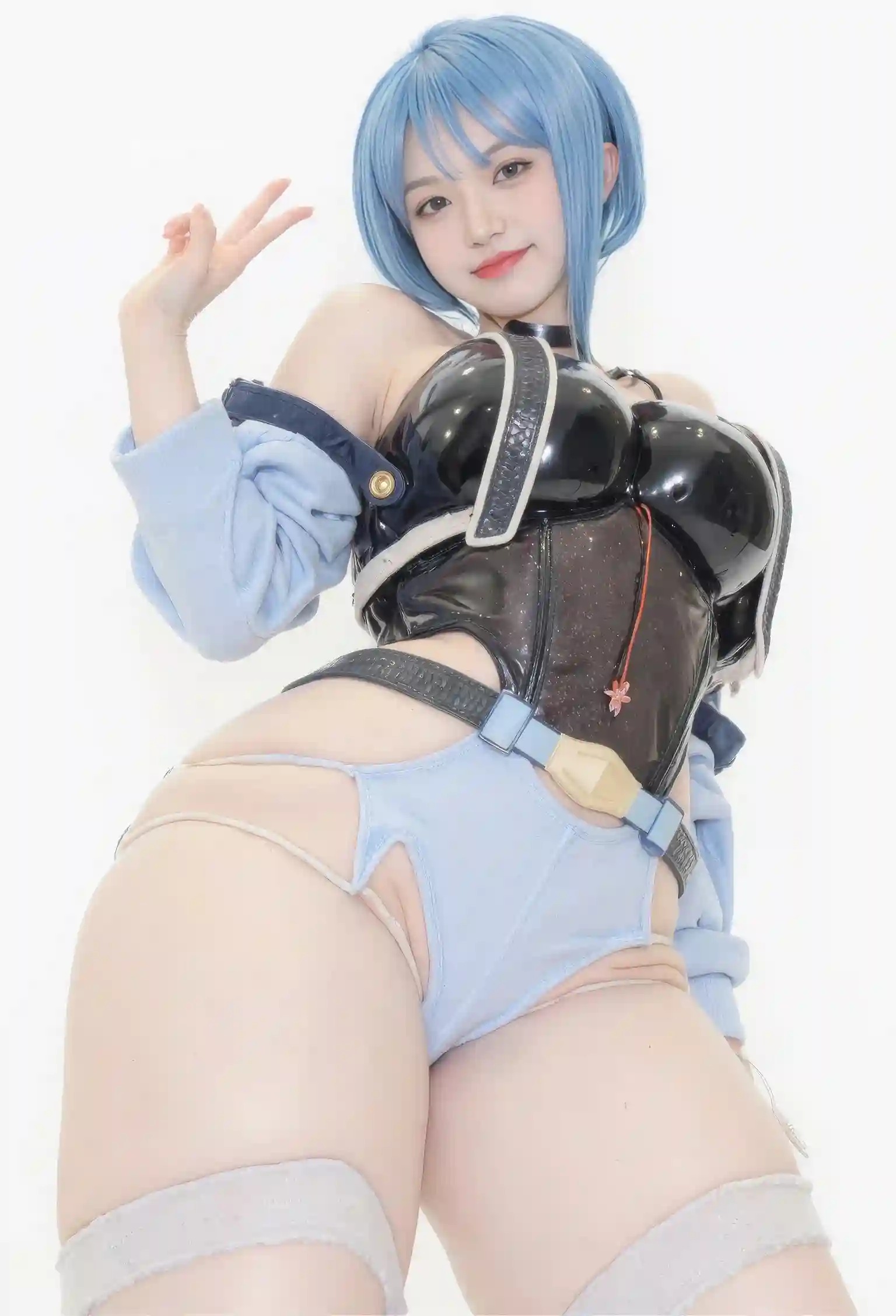 AI Cosplayer Lucy Cyberpunk Edgerunners R18 Collection – 62 Uncensored Images + 8 Videos | Latex Netrunner Digital Download
