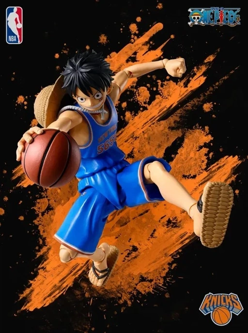 Image of SHF S.H.Figuarts MONKEY.D.LUFFY CHICAGOBULLS ver. - ONE PIECE×NBA By Premium Bandai