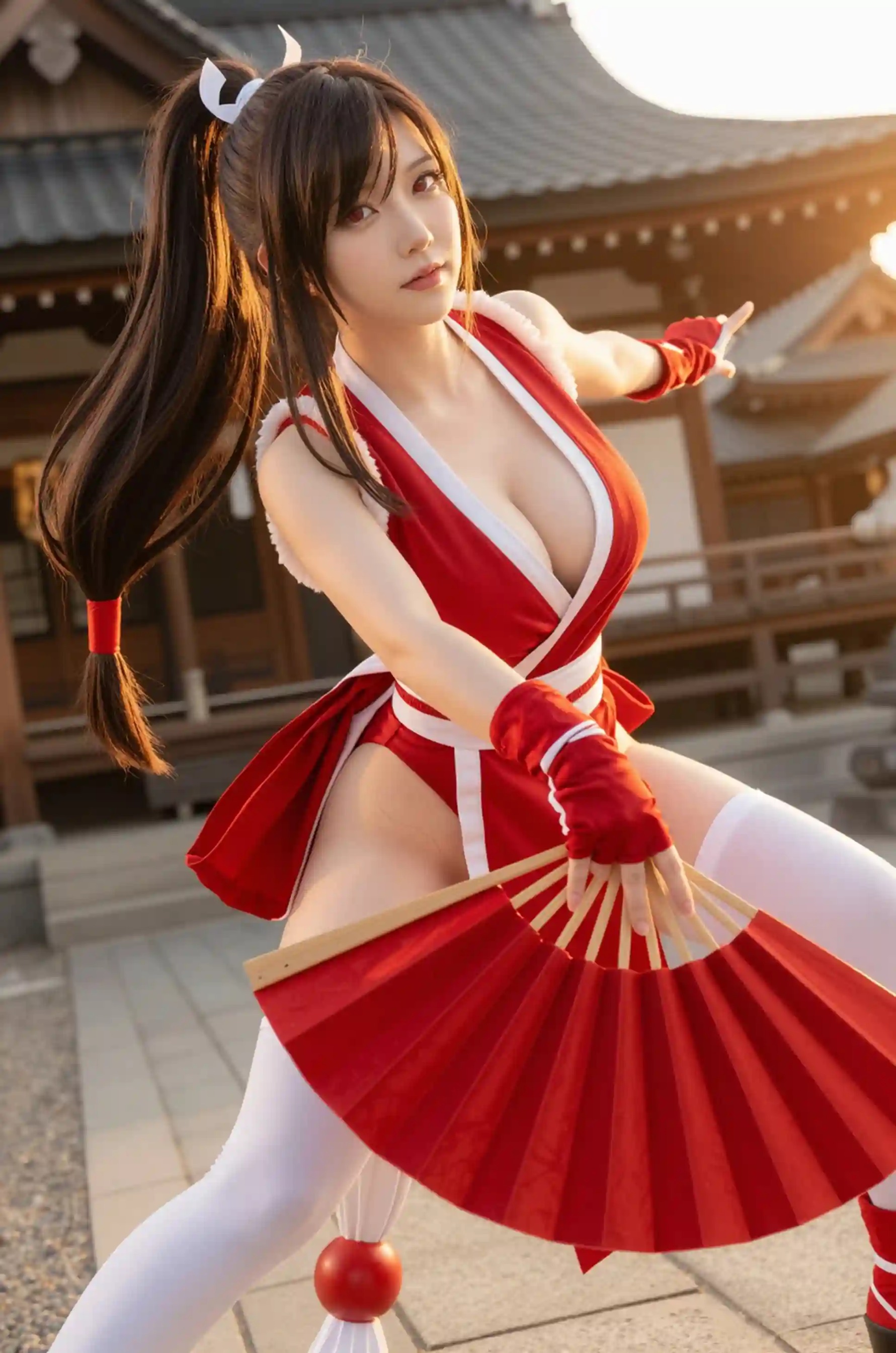 Uncensored AI Cosplay: Mai Shiranui (Street Fighter / KOF) – 140 Images & 8 Videos [No Watermark]