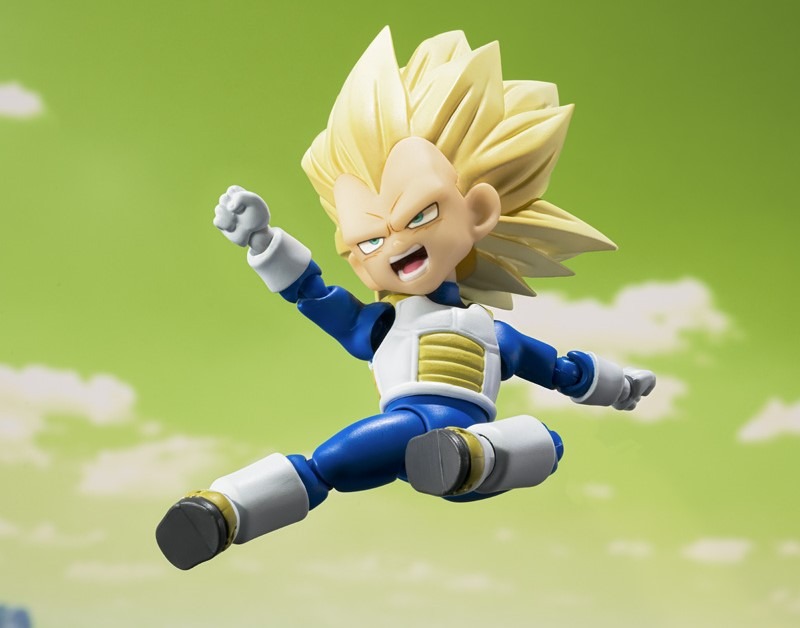 SHF S.H.Figuarts SUPER SAIYAN 3 Vegeta - Mini Ver. Dragon Ball Daima By Bandai Spirits