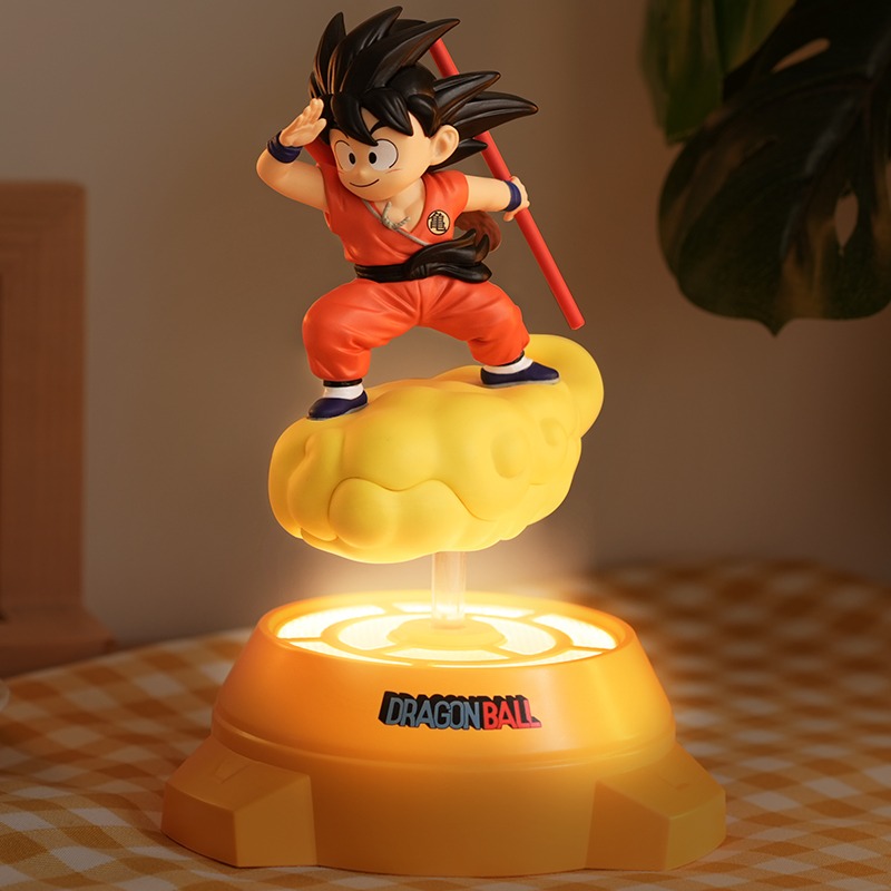 Pvc Anime Figure Songoku Smart Creative Spinning Night Light Peripheral - Dragon Ball By LDCX X TOEI ANIMATION