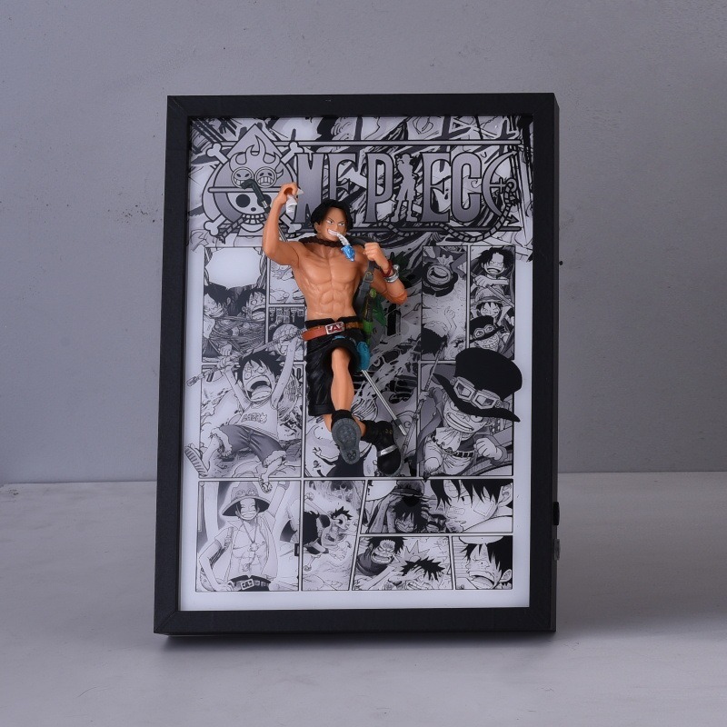Luffy, Sabo, Ace Trio Broithers Break out of the comics 3D stereoscopic Led Light Art Ver. - One Piece