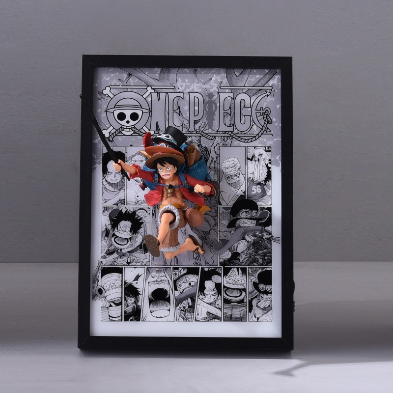 Luffy, Sabo, Ace Trio Broithers Break out of the comics 3D stereoscopic Led Light Art Ver. - One Piece