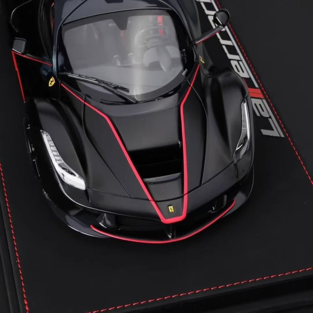 Scaled 1/18 Ferrari LaFerrari Matte Black Lafayette By BBR
