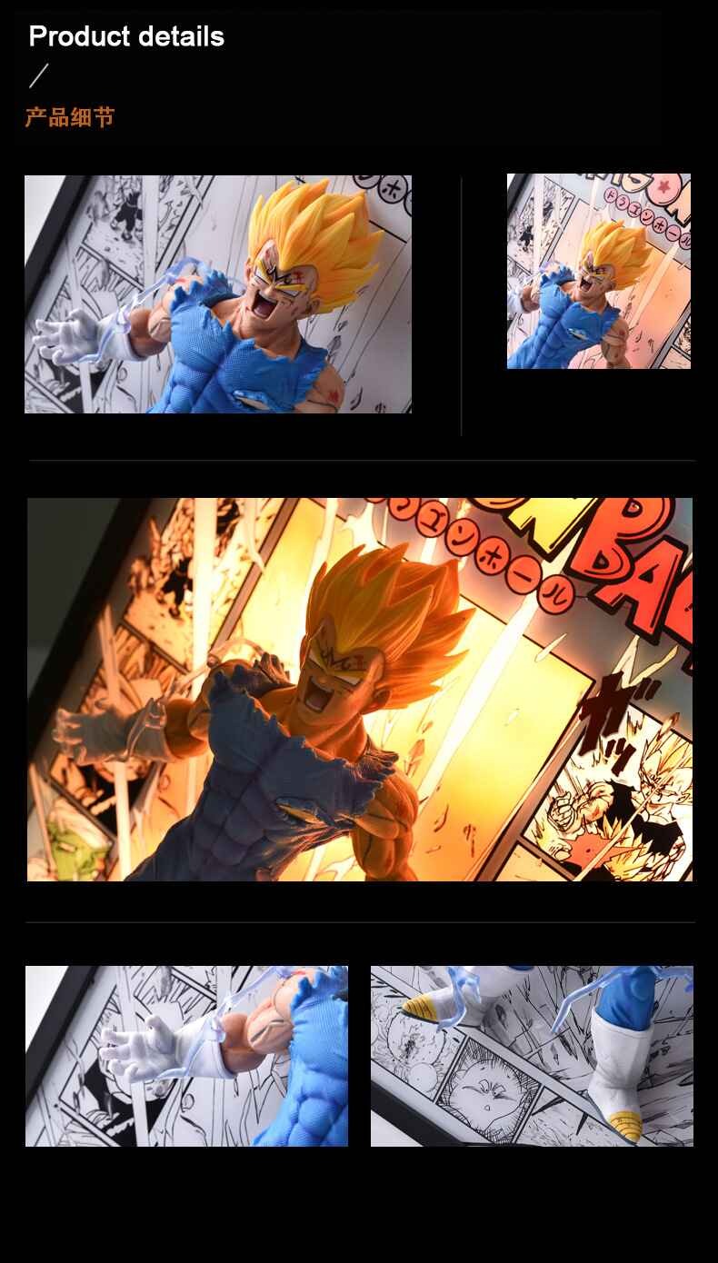 Majin Vegeta Break out of the comics 3D stereoscopic Led Light Art Ver. - Dragonball Z