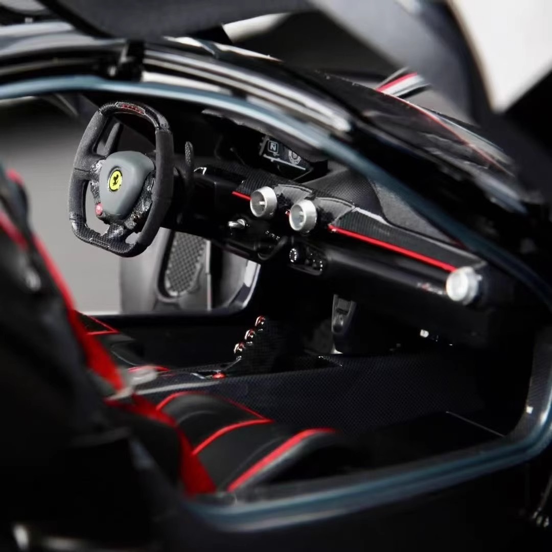 Scaled 1/18 Ferrari LaFerrari Matte Black Lafayette By BBR