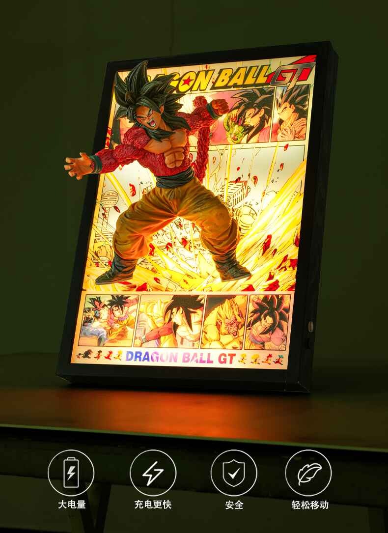 Super Saiyan 4 Son Goku Break out of the comics 3D stereoscopic Led Light Art Ver. - Dragonball GT