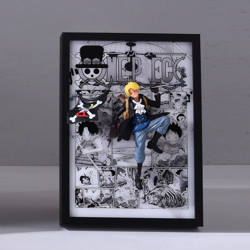 Luffy, Sabo, Ace Trio Broithers Break out of the comics 3D stereoscopic Led Light Art Ver. - One Piece