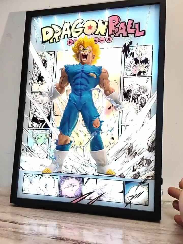 Majin Vegeta Break out of the comics 3D stereoscopic Led Light Art Ver. - Dragonball Z