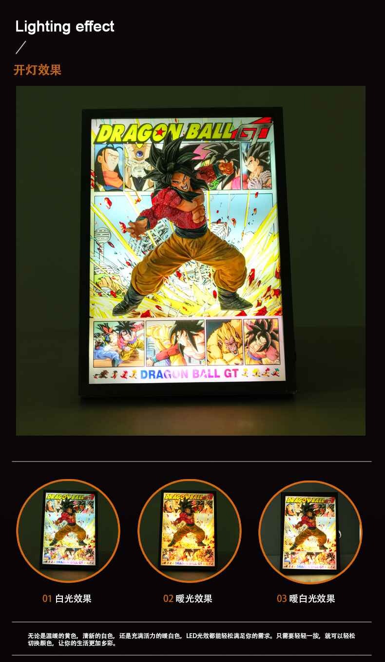Super Saiyan 4 Son Goku Break out of the comics 3D stereoscopic Led Light Art Ver. - Dragonball GT