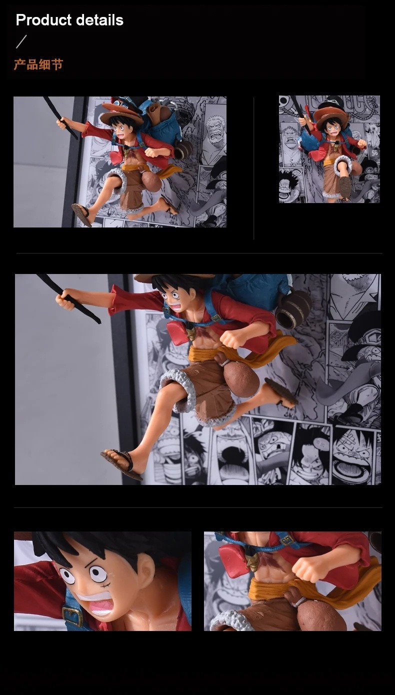 Luffy, Sabo, Ace Trio Broithers Break out of the comics 3D stereoscopic Led Light Art Ver. - One Piece
