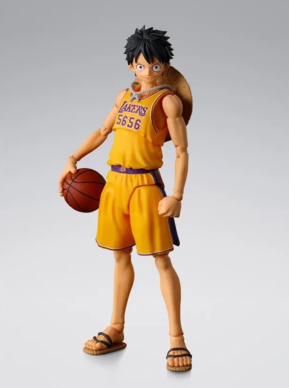 SHF S.H.Figuarts MONKEY.D.LUFFY LOS ANGELES LAKERS ver. - ONE PIECEรNBA By Premium Bandai