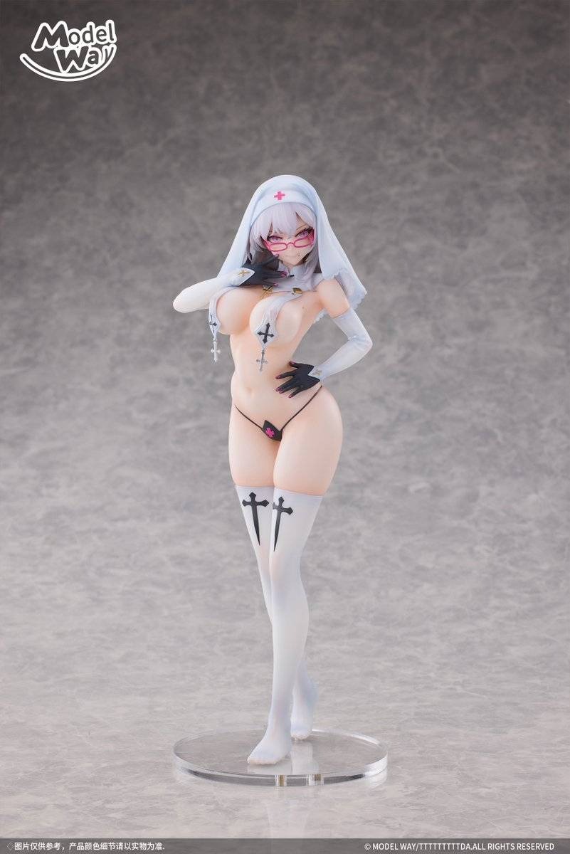 Scaled Figure 1/6 White Sister - Original Design Art Illustration by TTTTTTTTTDA By Astrum Design