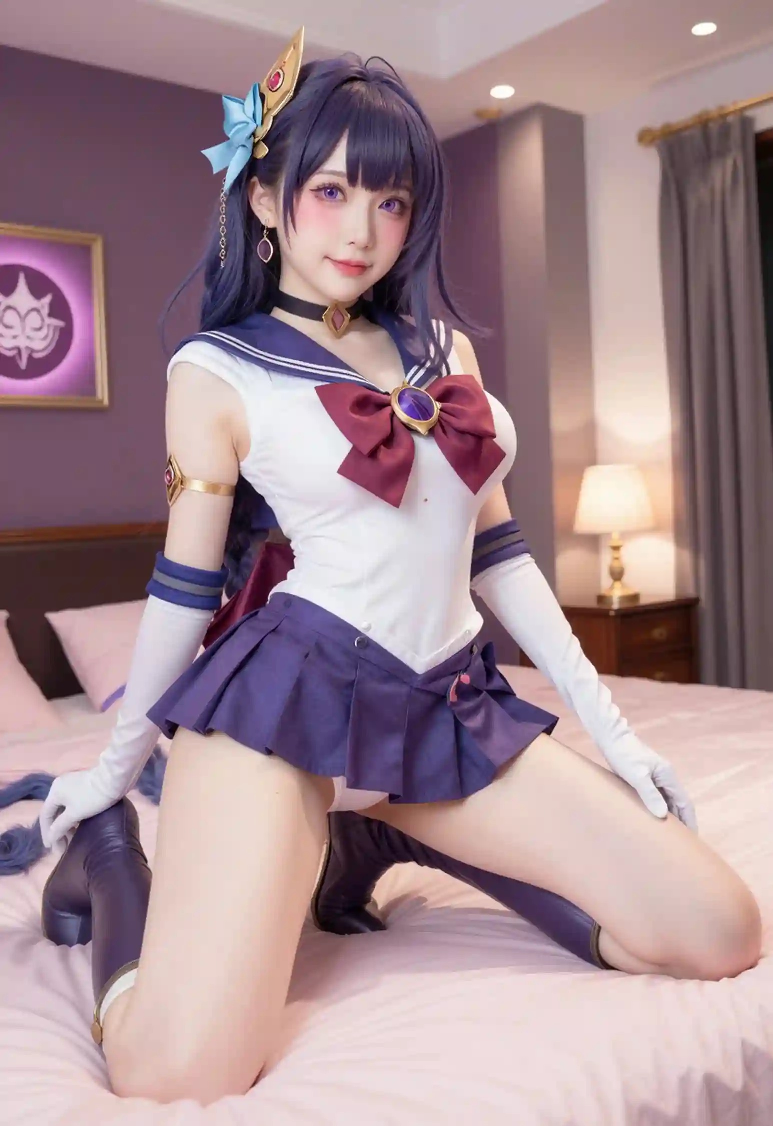 AI Cosplayer Raiden Shogun Genshin Impact R18 NSFW Bundle - 190 Ultra HD Images + 9 Explicit Short Videos