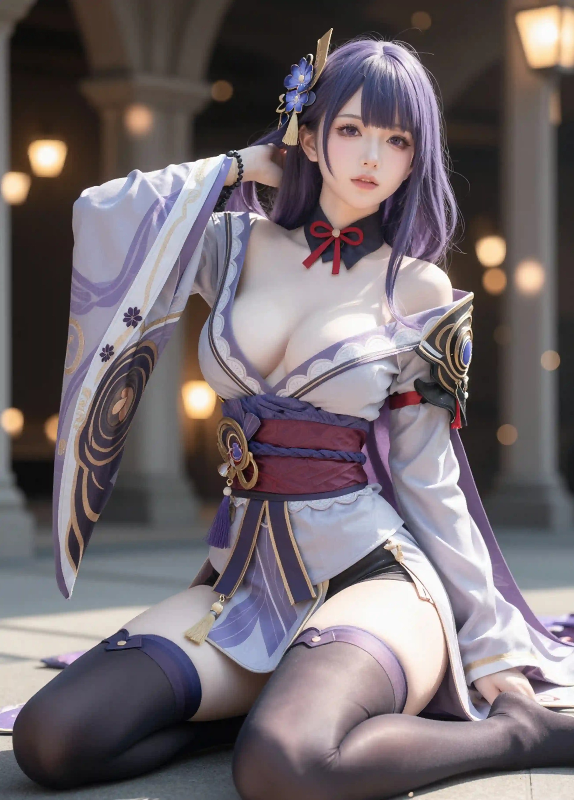 Uncensored AI Cosplay: Raiden Shogun (Genshin Impact) – 88 Images & 6 Videos [No Watermark]