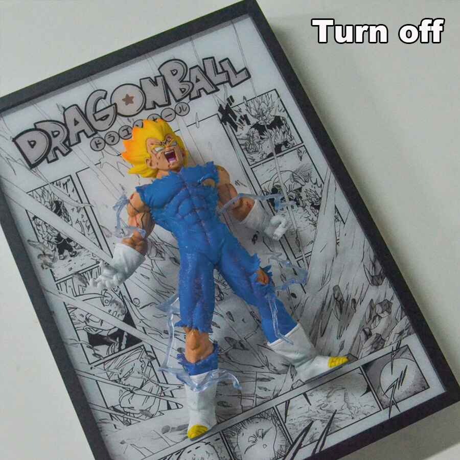 Majin Vegeta Break out of the comics 3D stereoscopic Led Light Art Ver. - Dragonball Z