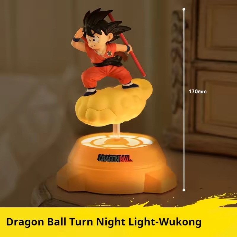 Pvc Anime Figure Songoku Smart Creative Spinning Night Light Peripheral - Dragon Ball By LDCX X TOEI ANIMATION