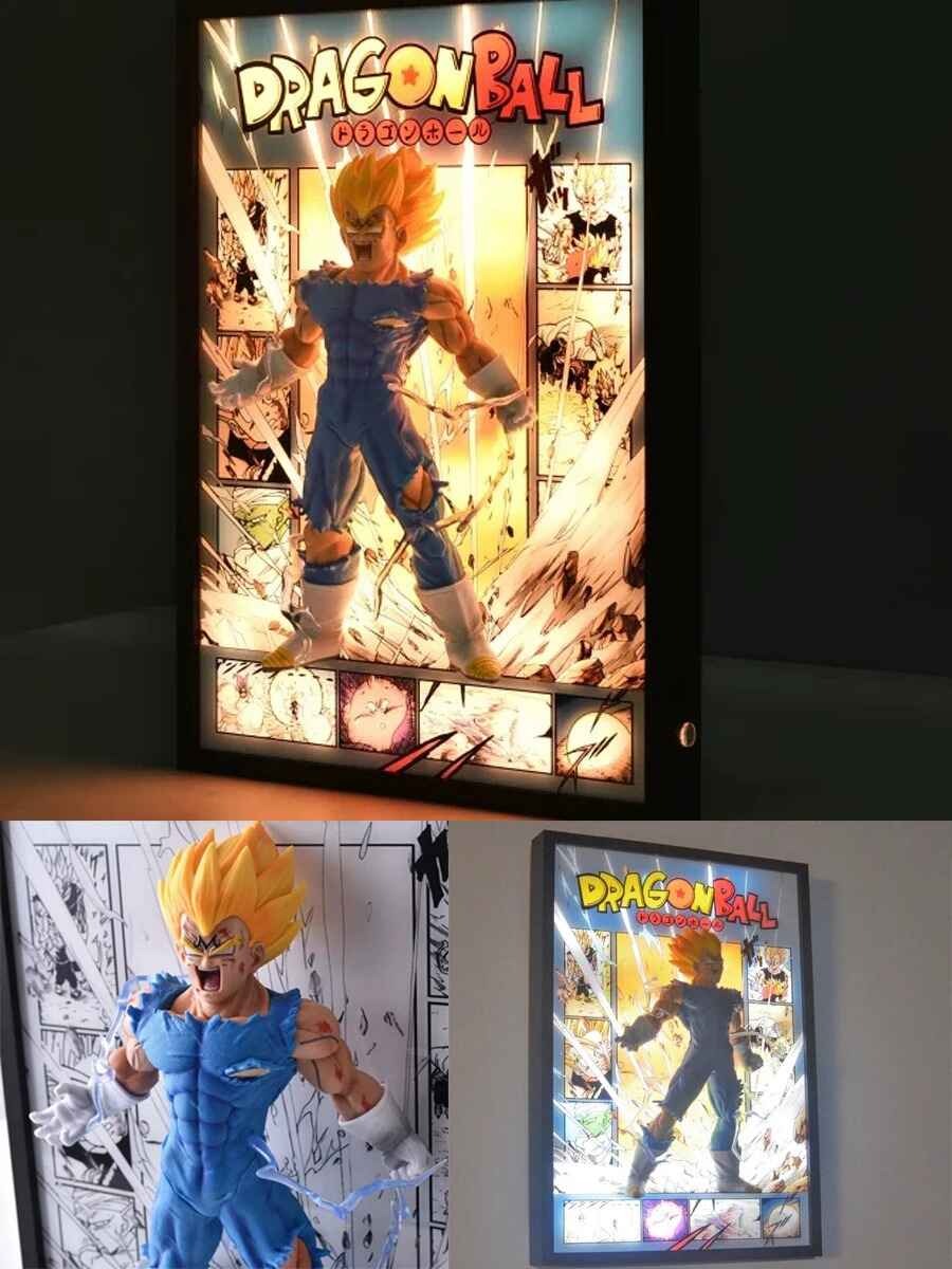 Majin Vegeta Break out of the comics 3D stereoscopic Led Light Art Ver. - Dragonball Z