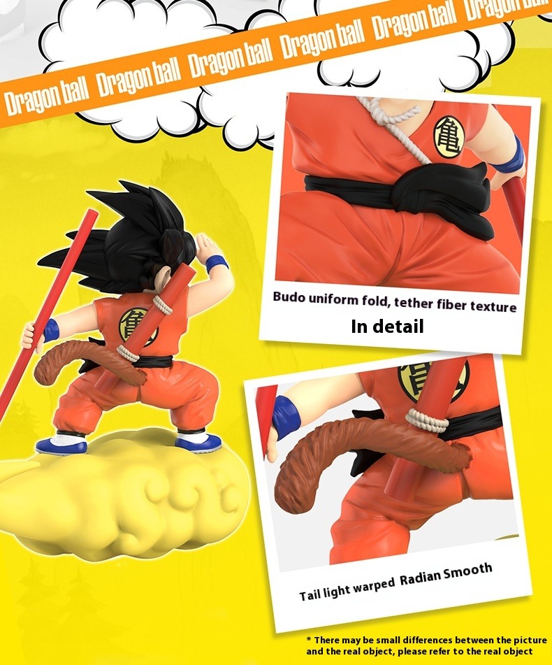 Pvc Anime Figure Songoku Smart Creative Spinning Night Light Peripheral - Dragon Ball By LDCX X TOEI ANIMATION