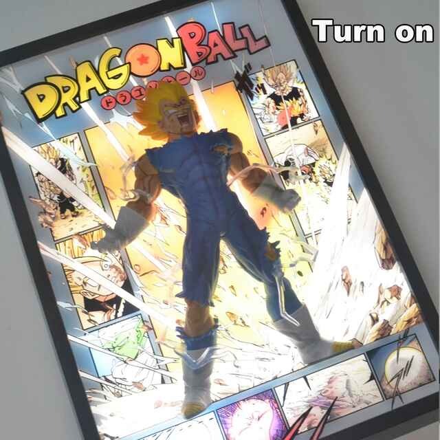 Majin Vegeta Break out of the comics 3D stereoscopic Led Light Art Ver. - Dragonball Z