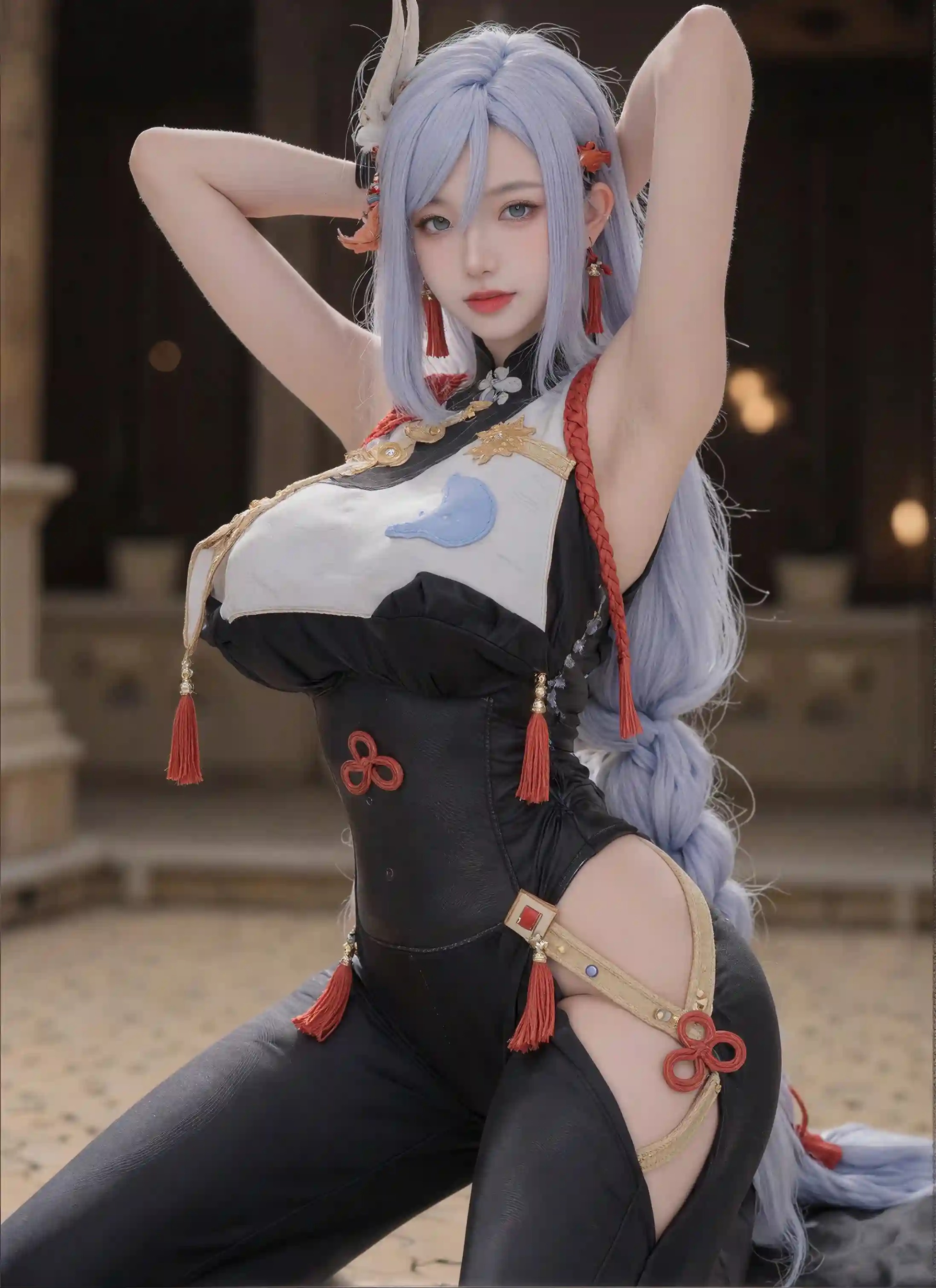 Uncensored AI Cosplay: Shenhe (Genshin Impact) – 102 Images & 8 Videos [No Watermark]