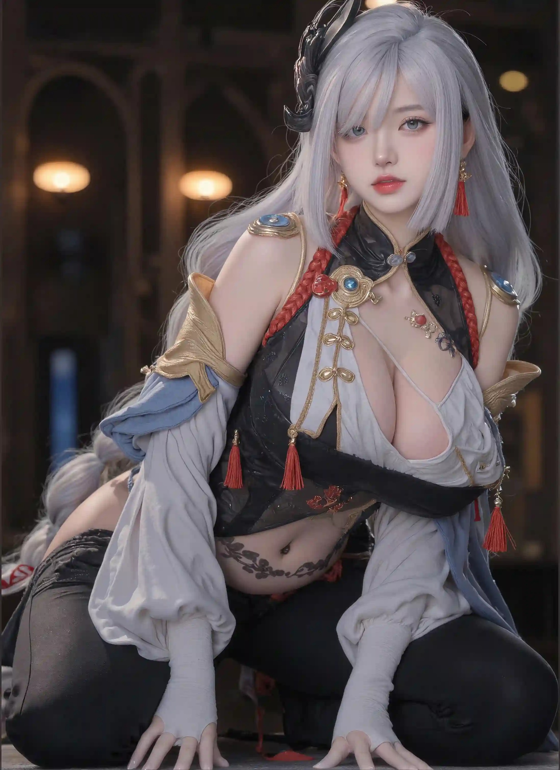 Uncensored AI Cosplay: Shenhe (Genshin Impact) – 102 Images & 8 Videos [No Watermark]