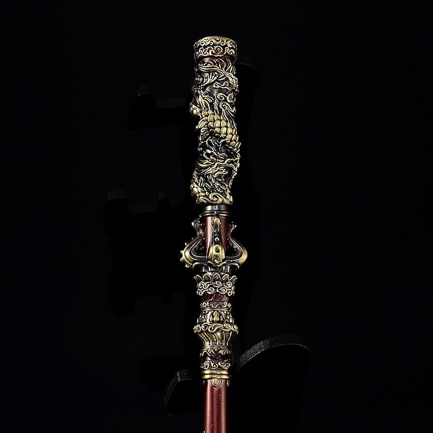 [READY STOCK ITEM] Scaled 1/1 Power Pole Weapon Black MYTH Wukong Extended To 170cm Real Life Size