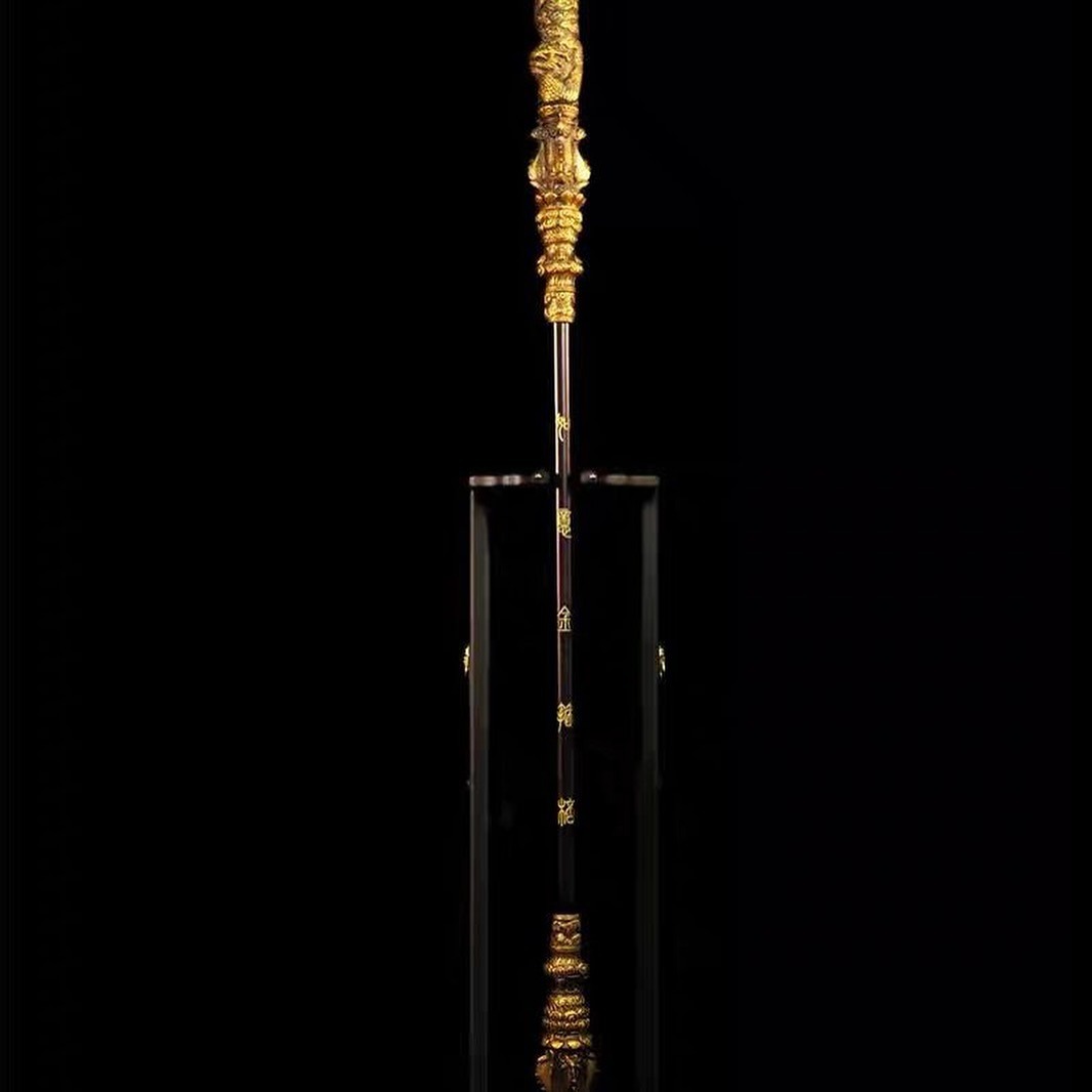[READY STOCK ITEM] Scaled 1/1 Power Pole Weapon Black MYTH Wukong Extended To 170cm Real Life Size