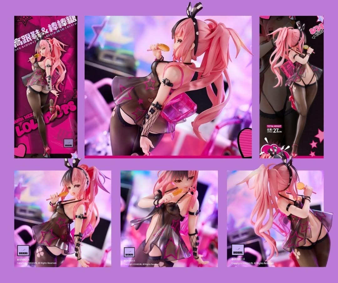 Scaled Figure 1/6 High Heels and Lolipop - Illustration by Grandia By DIGIGIRL