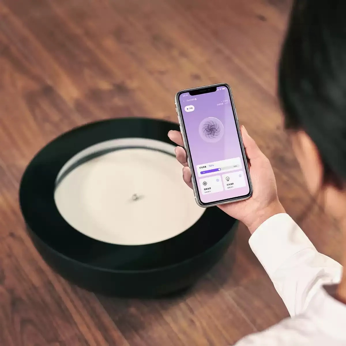 ZENFLOW™ Smart Dynamic Sand Art LED Lamp | Moving Sand Picture 3D | Kinetic Sandscape Bluetooth | Premium Desk Decoration