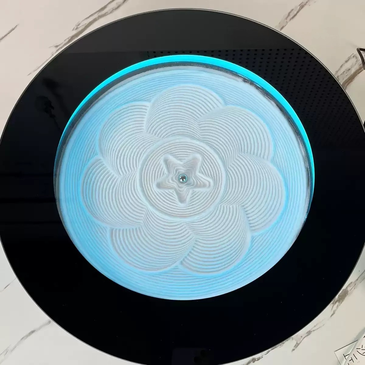 ZENFLOW™ Smart Dynamic Sand Art LED Lamp | Moving Sand Picture 3D | Kinetic Sandscape Bluetooth | Premium Desk Decoration