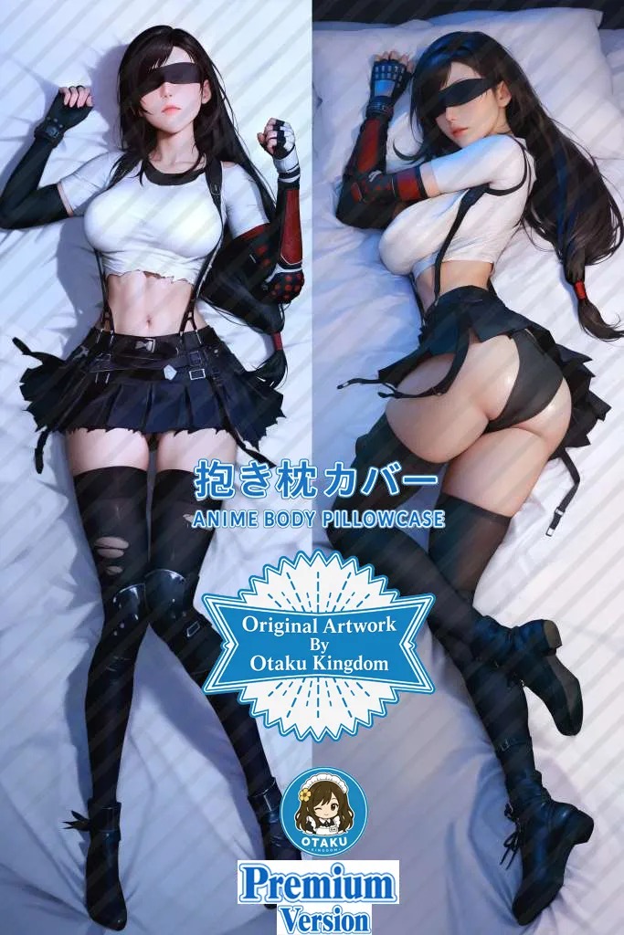 Dakimakura 3D Art Tifa Blindfold Ver. - Final Fantasy VII Pillow Cover Only Premium Version By Otaku Kingdom