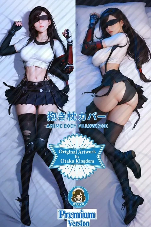 Image of Dakimakura 3D Art Tifa Blindfold Ver. - Final Fantasy VII Pillow Cover Only Premium Version By Otaku Kingdom