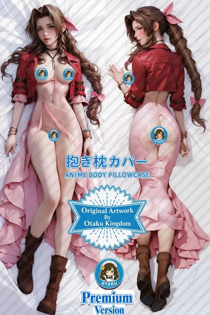 Dakimakura 3D Art Aerith - Final Fantasy VII Pillow Cover Only Premium Version By Otaku Kingdom