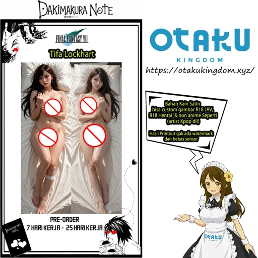 Image of Dakimakura 3D Art Tifa Lockhart R18 Yabai Realistic Frontal Only Ver. - Final Fantasy VII Pillow Cover Only Or + Pillow Core By Otaku Kingdom