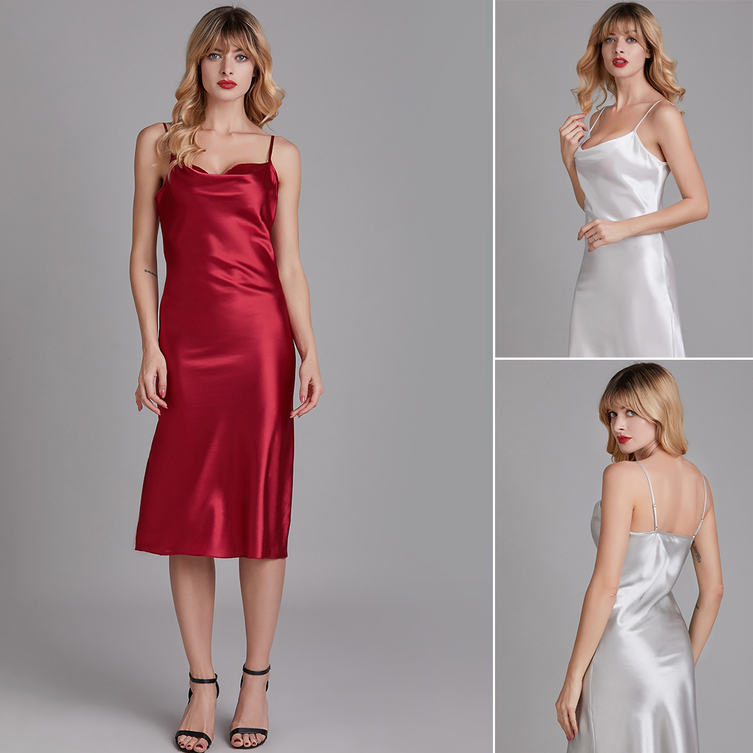 The Aphrodite’s Envy Cowl Neck Satin Slip