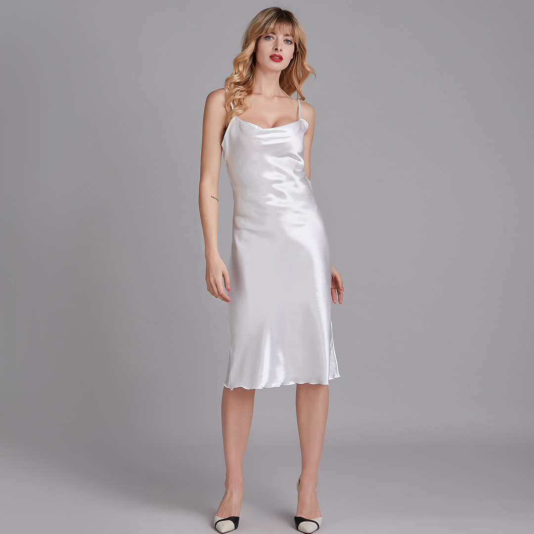 The Aphrodite’s Envy Cowl Neck Satin Slip