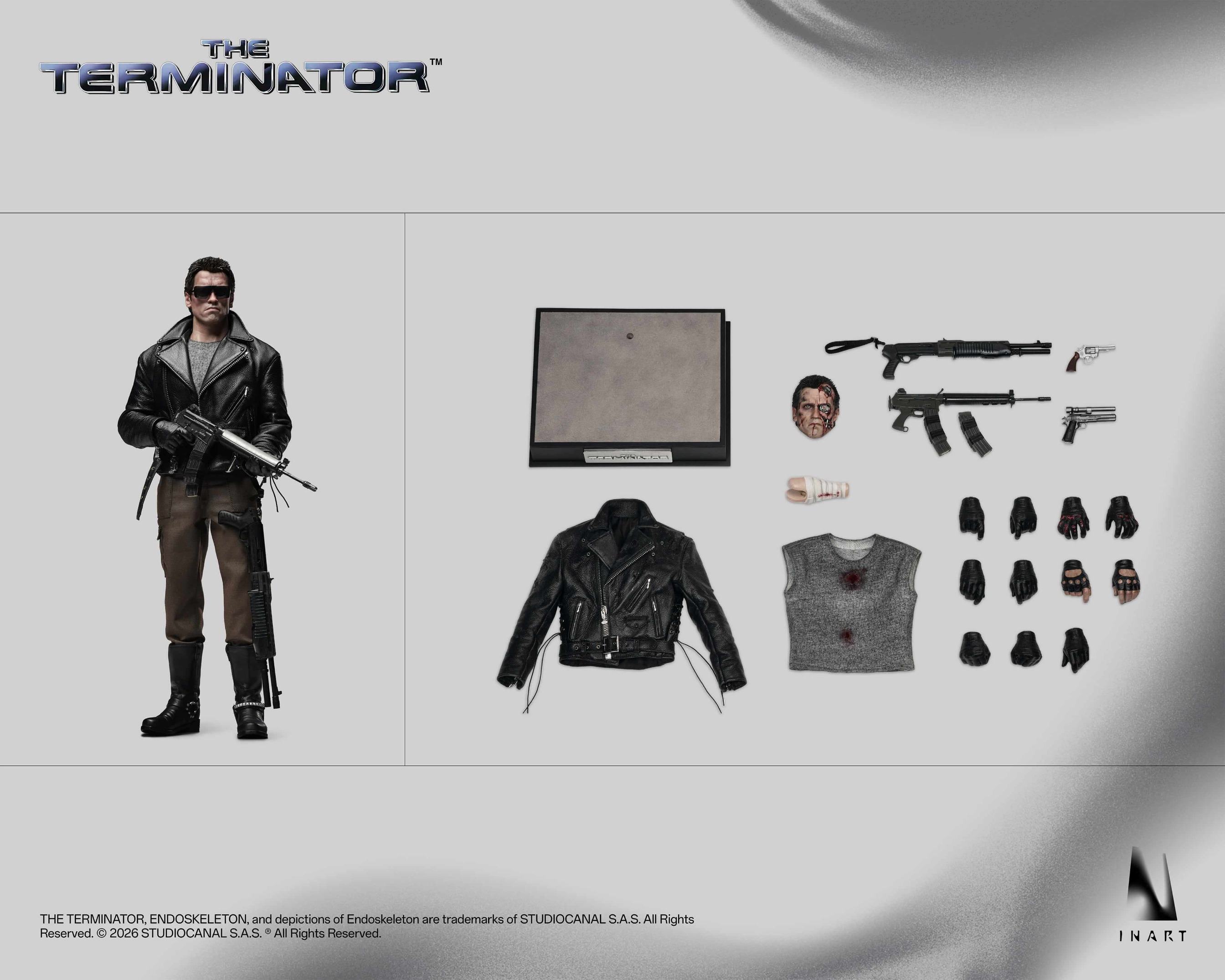 Action Figure 1/6 The Terminator: T-800 By Inart