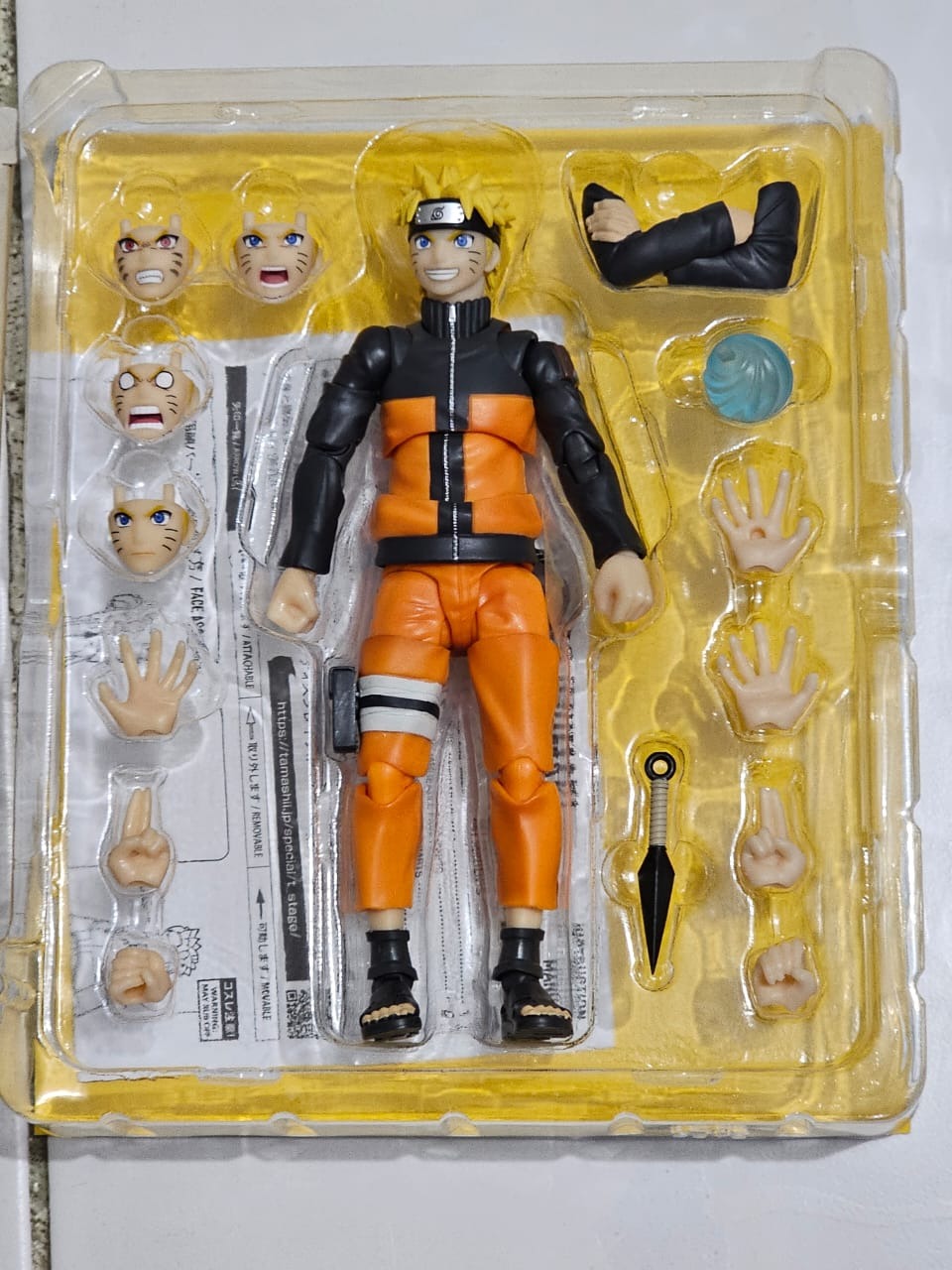 (Kondisi Bekas) SHF S.H.Figuarts Uzumaki Naruto - The Jinchuuriki Entrusted With Hope Naruto (14cm) By Bandai Spirits