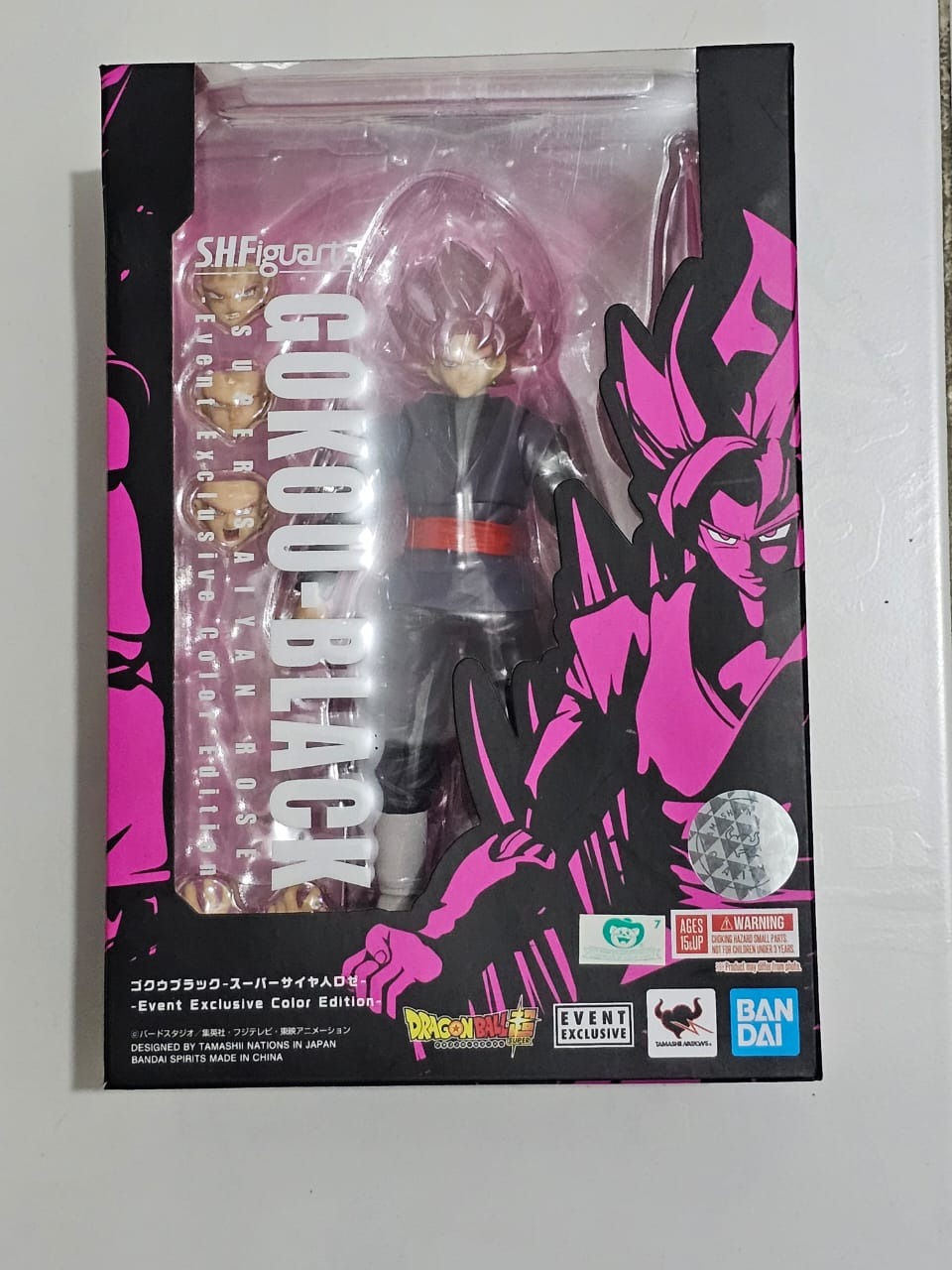 (Kondisi Bekas) SHF Black Goku Rose Event Exclusive Color Edition By Bandai Spirits